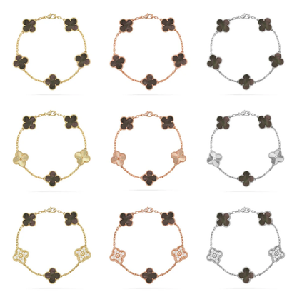 [Royal Top] CLOVER 5 MOTIF GRAY MOP BRACELET COLLECTION