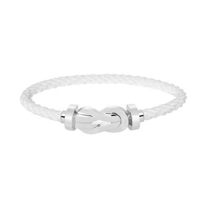 [Royal Top]CHANCE LARGE 8 FIGURE BUCKLE NO DIAMOND BRACELET SILVER
