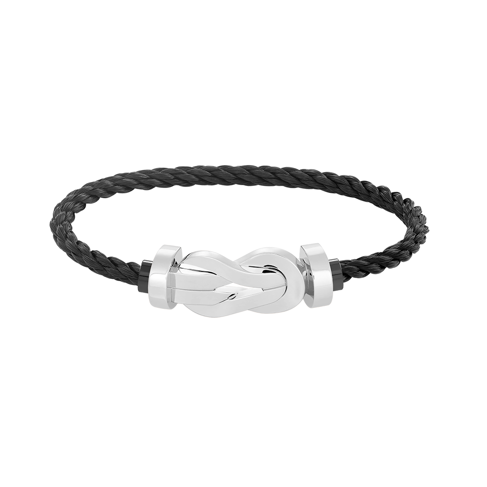 [Royal Top]CHANCE LARGE 8 FIGURE BUCKLE NO DIAMOND BRACELET SILVER