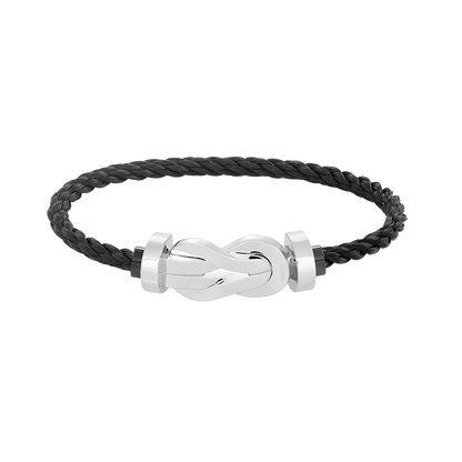 [Royal Top]CHANCE LARGE 8 FIGURE BUCKLE NO DIAMOND BRACELET SILVER