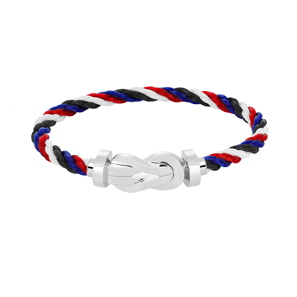 [Royal Top]CHANCE LARGE 8 FIGURE BUCKLE NO DIAMOND BRACELET SILVER