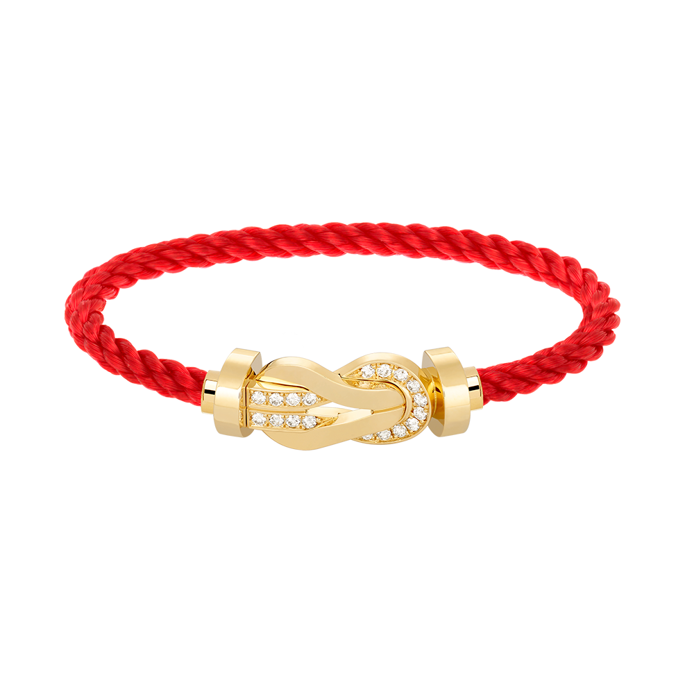 [Royal Top]CHANCE LARGE 8 FIGURE BUCKLE HALF DIAMOND BRACELET GOLD