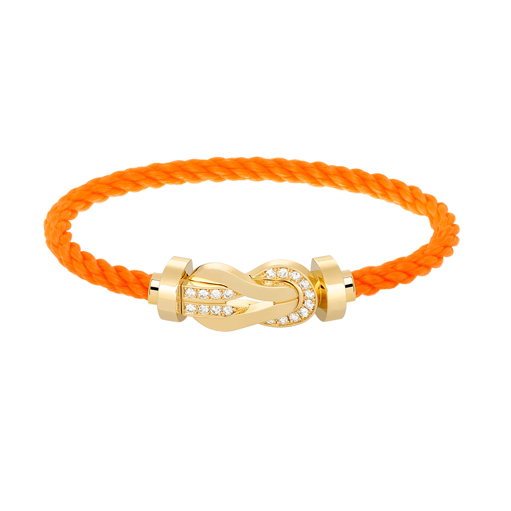 [Royal Top]CHANCE LARGE 8 FIGURE BUCKLE HALF DIAMOND BRACELET GOLD