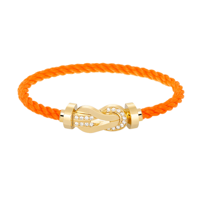 [Royal Top]CHANCE LARGE 8 FIGURE BUCKLE HALF DIAMOND BRACELET GOLD