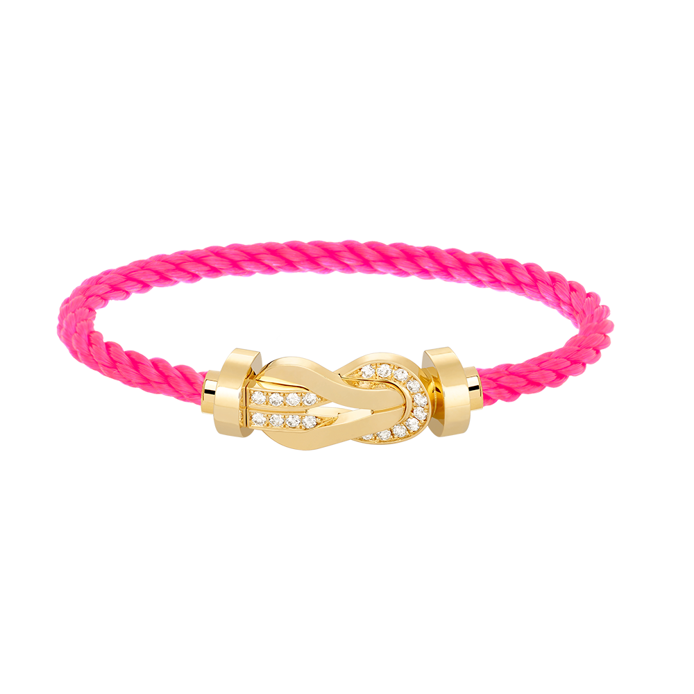 [Royal Top]CHANCE LARGE 8 FIGURE BUCKLE HALF DIAMOND BRACELET GOLD