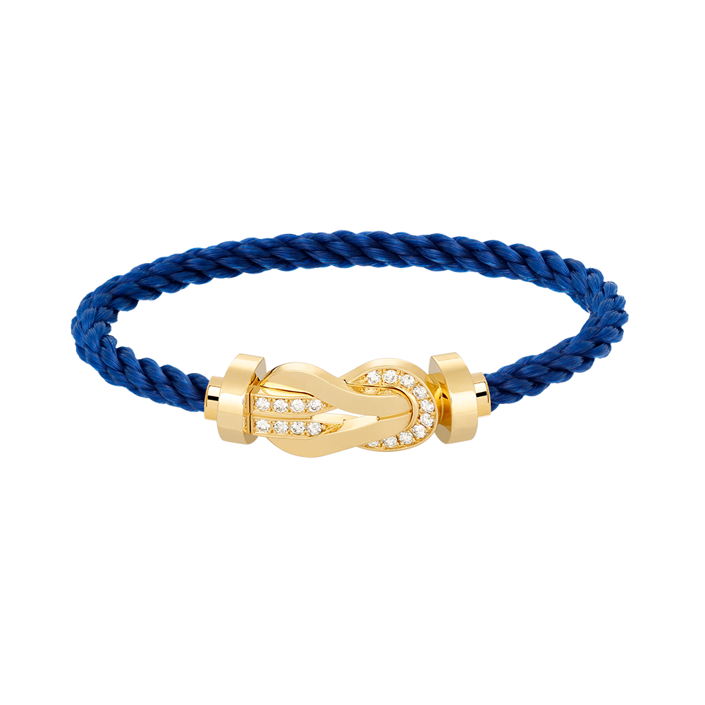 [Royal Top]CHANCE LARGE 8 FIGURE BUCKLE HALF DIAMOND BRACELET GOLD