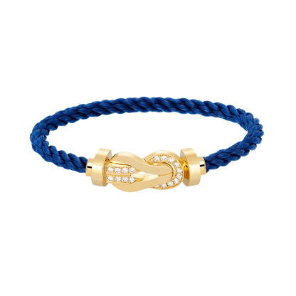 [Royal Top]CHANCE LARGE 8 FIGURE BUCKLE HALF DIAMOND BRACELET GOLD