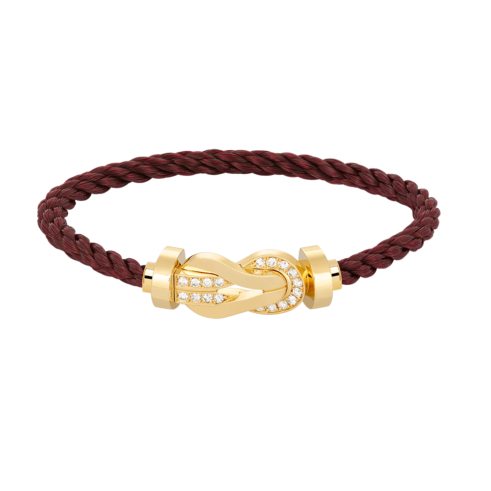 [Royal Top]CHANCE LARGE 8 FIGURE BUCKLE HALF DIAMOND BRACELET GOLD