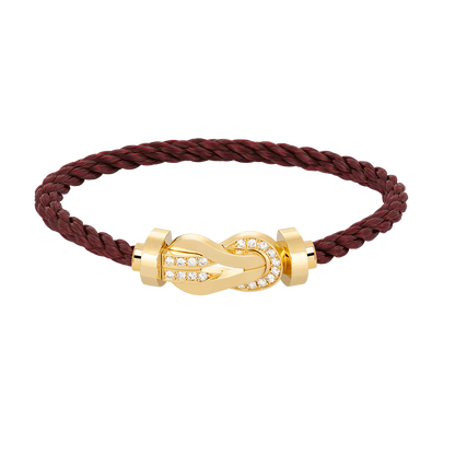 [Royal Top]CHANCE LARGE 8 FIGURE BUCKLE HALF DIAMOND BRACELET GOLD
