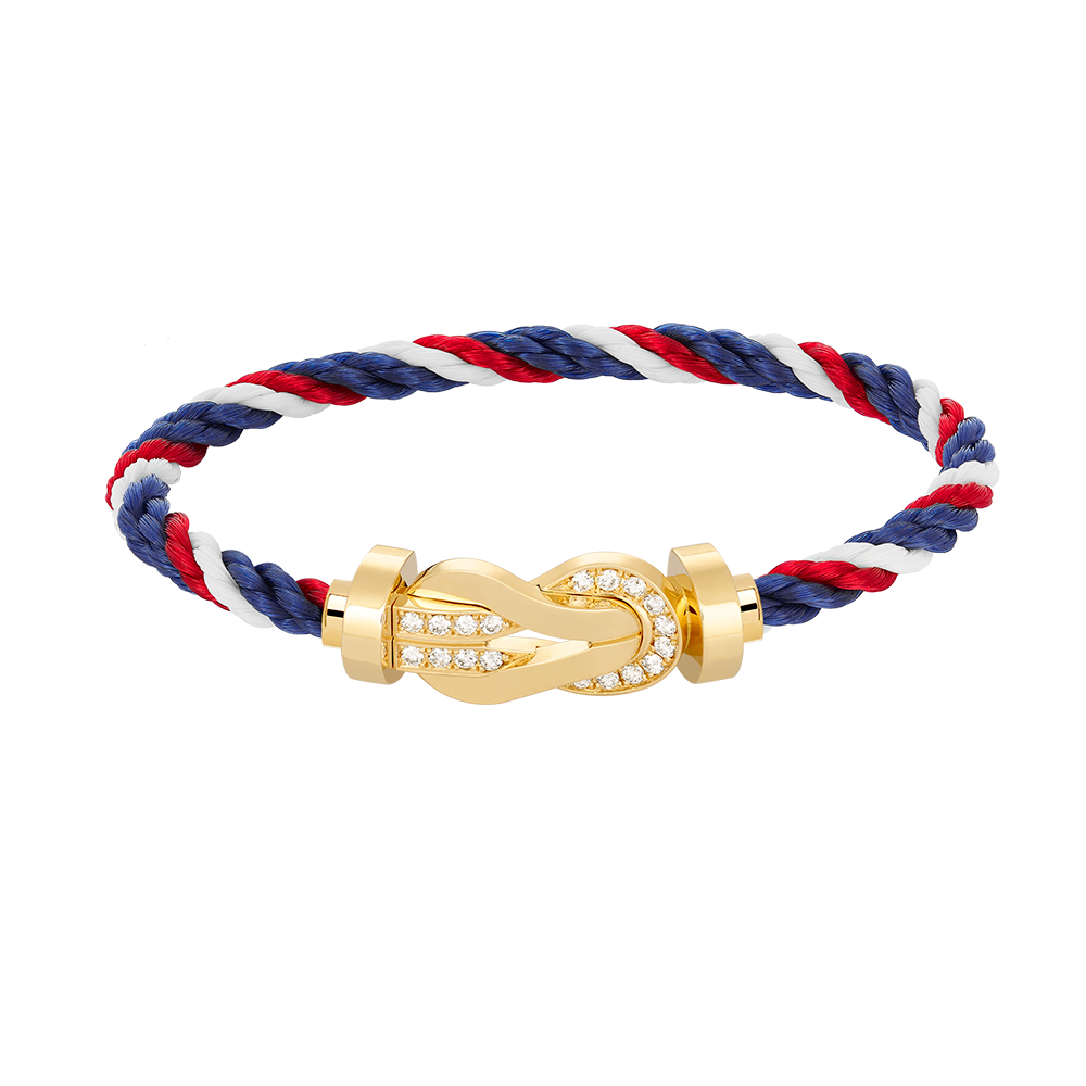 [Royal Top]CHANCE LARGE 8 FIGURE BUCKLE HALF DIAMOND BRACELET GOLD