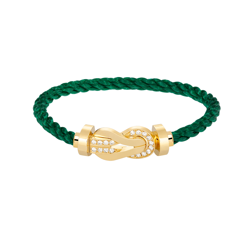 [Royal Top]CHANCE LARGE 8 FIGURE BUCKLE HALF DIAMOND BRACELET GOLD