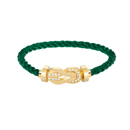 [Royal Top]CHANCE LARGE 8 FIGURE BUCKLE HALF DIAMOND BRACELET GOLD