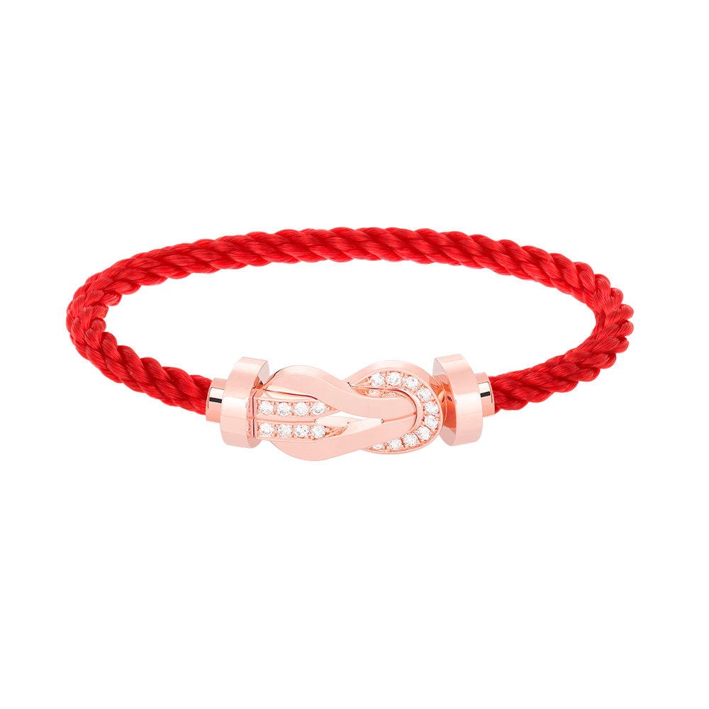 [Royal Top]CHANCE LARGE 8 FIGURE BUCKLE HALF DIAMOND BRACELET ROSE GOLD