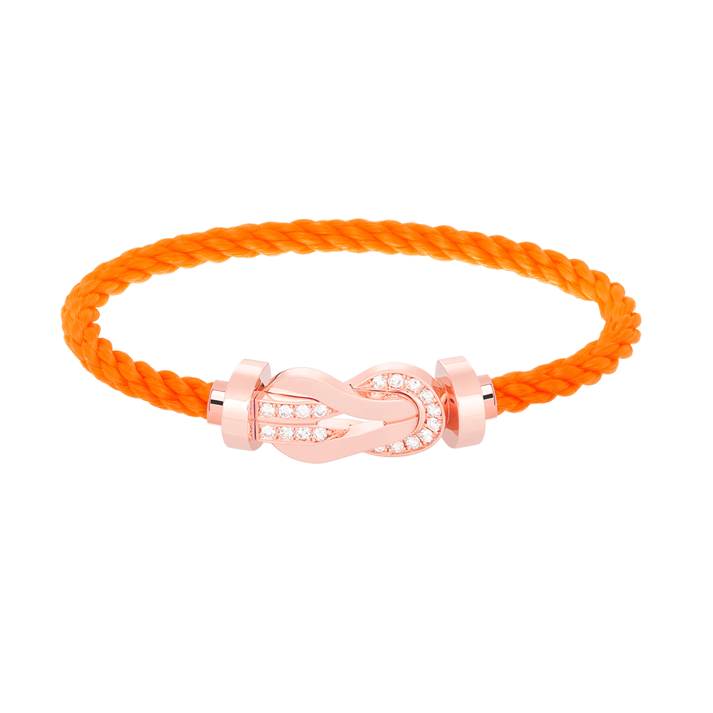 [Royal Top]CHANCE LARGE 8 FIGURE BUCKLE HALF DIAMOND BRACELET ROSE GOLD
