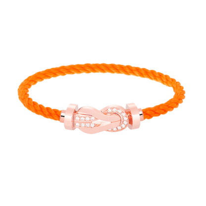 [Royal Top]CHANCE LARGE 8 FIGURE BUCKLE HALF DIAMOND BRACELET ROSE GOLD