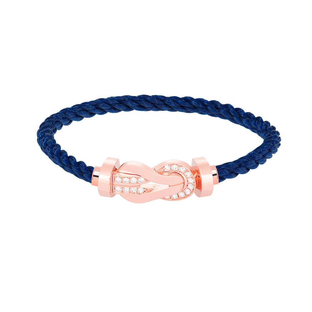 [Royal Top]CHANCE LARGE 8 FIGURE BUCKLE HALF DIAMOND BRACELET ROSE GOLD