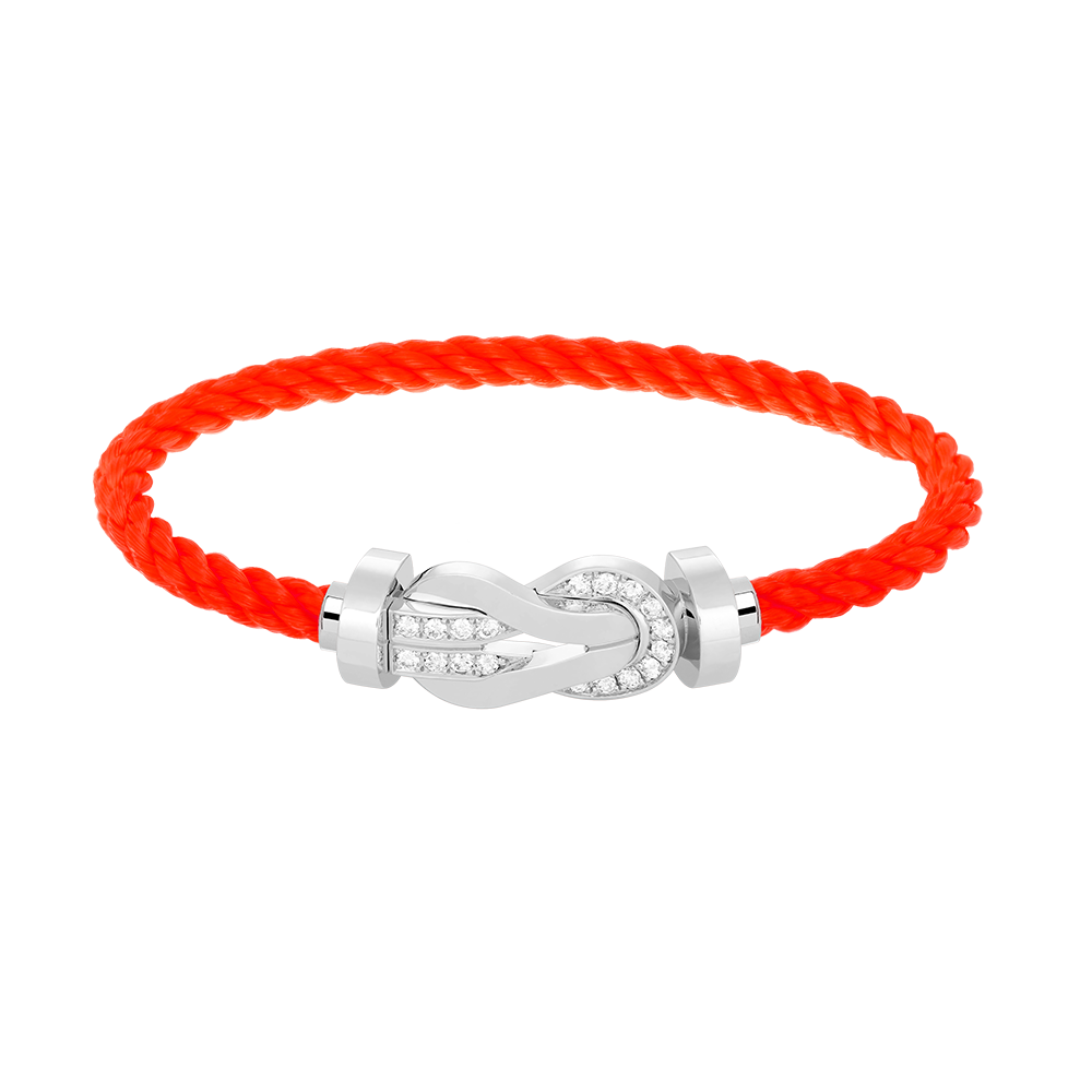 [Royal Top]CHANCE LARGE 8 FIGURE BUCKLE HALF DIAMOND BRACELET SILVER