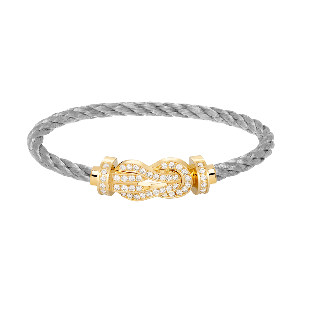 [Royal Top]CHANCE LARGE 8 FIGURE BUCKLE FULLDIAMOND BRACELET GOLD