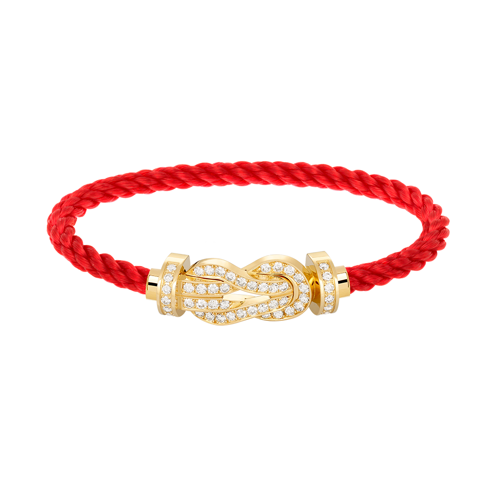 [Royal Top]CHANCE LARGE 8 FIGURE BUCKLE FULLDIAMOND BRACELET GOLD