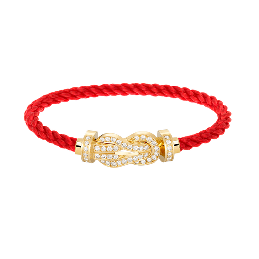 [Royal Top]CHANCE LARGE 8 FIGURE BUCKLE FULLDIAMOND BRACELET GOLD