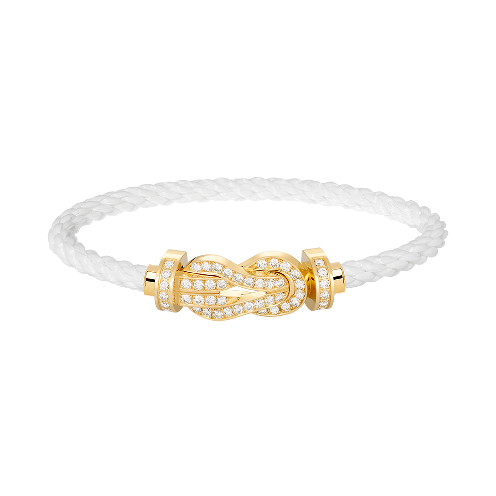 [Royal Top]CHANCE LARGE 8 FIGURE BUCKLE FULLDIAMOND BRACELET GOLD