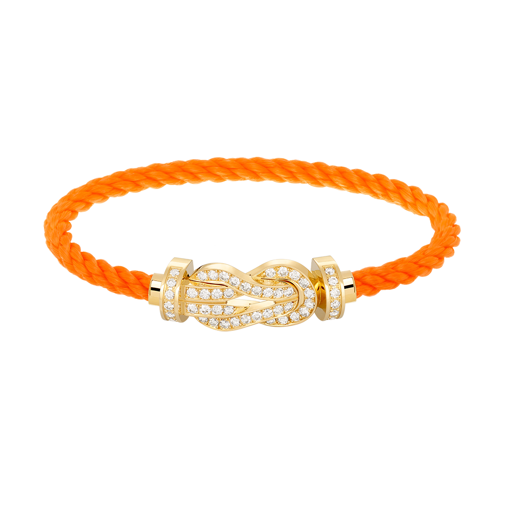 [Royal Top]CHANCE LARGE 8 FIGURE BUCKLE FULLDIAMOND BRACELET GOLD