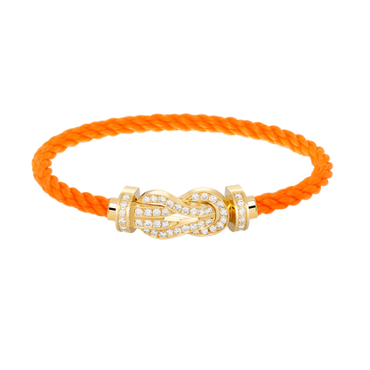 [Royal Top]CHANCE LARGE 8 FIGURE BUCKLE FULLDIAMOND BRACELET GOLD