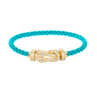 [Royal Top]CHANCE LARGE 8 FIGURE BUCKLE FULLDIAMOND BRACELET GOLD