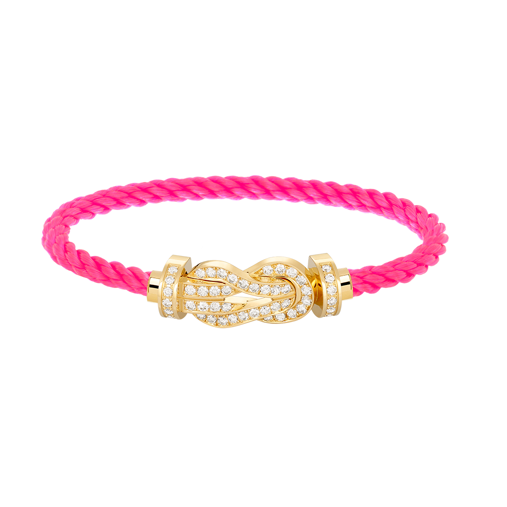[Royal Top]CHANCE LARGE 8 FIGURE BUCKLE FULLDIAMOND BRACELET GOLD