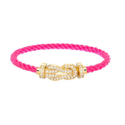 [Royal Top]CHANCE LARGE 8 FIGURE BUCKLE FULLDIAMOND BRACELET GOLD