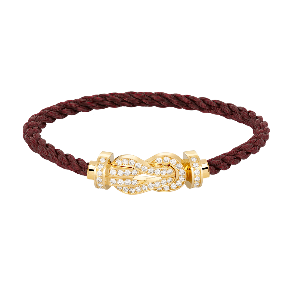 [Royal Top]CHANCE LARGE 8 FIGURE BUCKLE FULLDIAMOND BRACELET GOLD