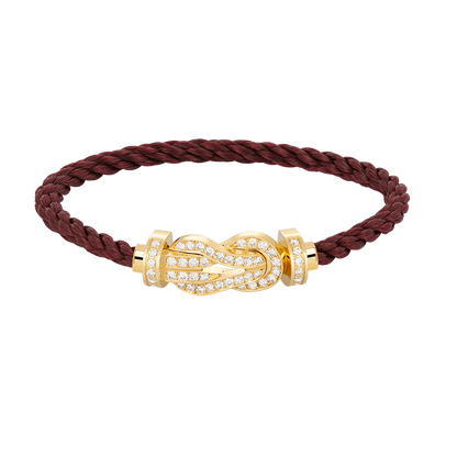 [Royal Top]CHANCE LARGE 8 FIGURE BUCKLE FULLDIAMOND BRACELET GOLD