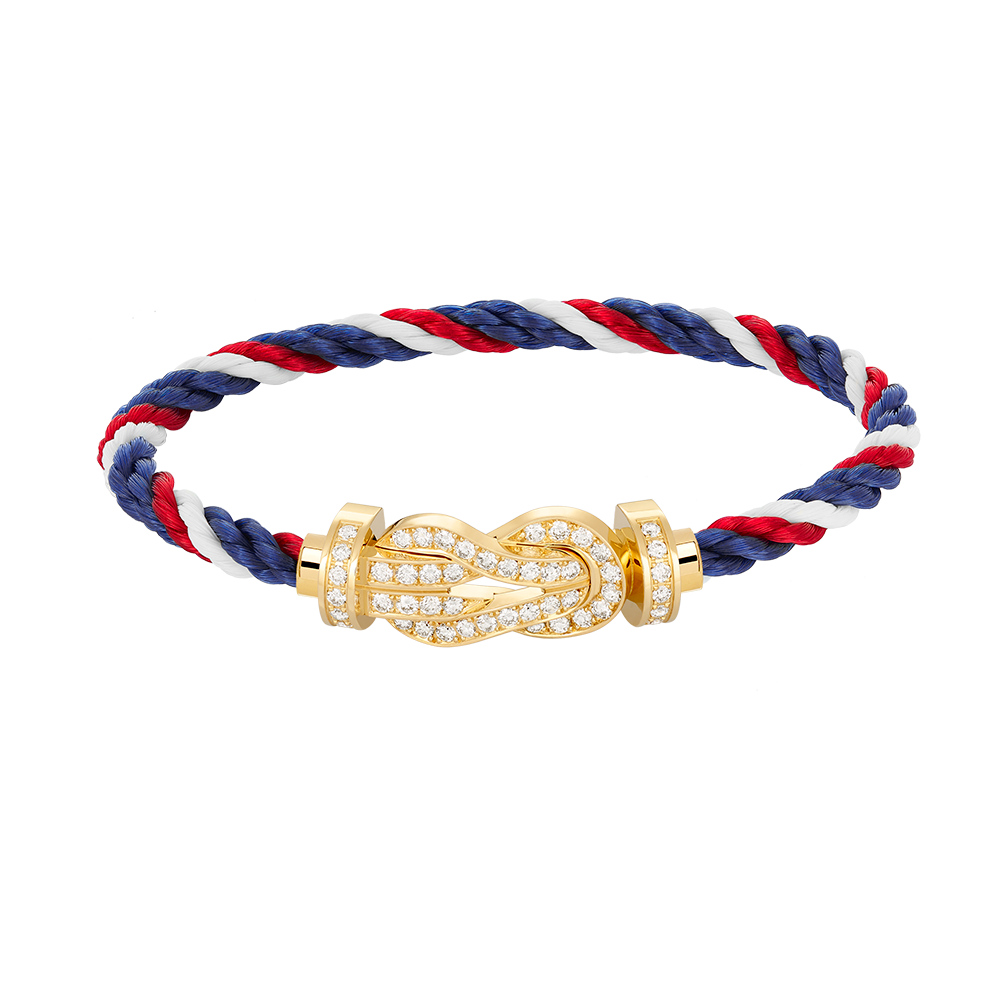 [Royal Top]CHANCE LARGE 8 FIGURE BUCKLE FULLDIAMOND BRACELET GOLD