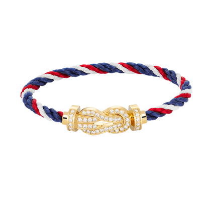 [Royal Top]CHANCE LARGE 8 FIGURE BUCKLE FULLDIAMOND BRACELET GOLD