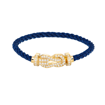 [Royal Top]CHANCE LARGE 8 FIGURE BUCKLE FULLDIAMOND BRACELET GOLD