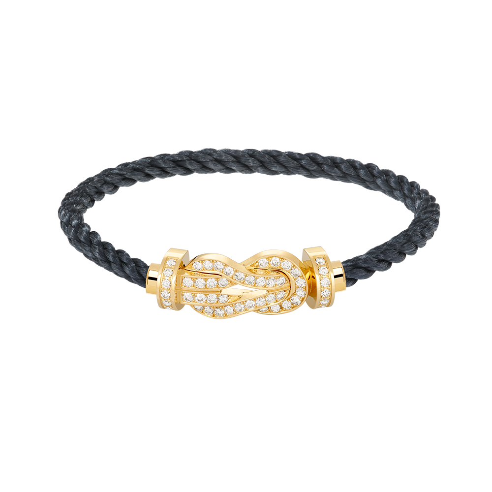 [Royal Top]CHANCE LARGE 8 FIGURE BUCKLE FULLDIAMOND BRACELET GOLD