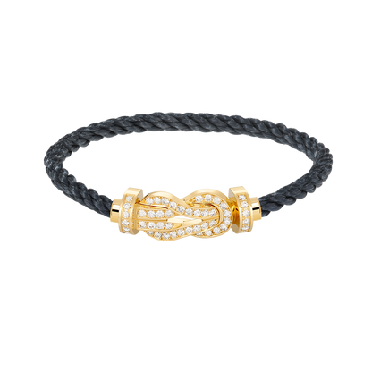 [Royal Top]CHANCE LARGE 8 FIGURE BUCKLE FULLDIAMOND BRACELET GOLD