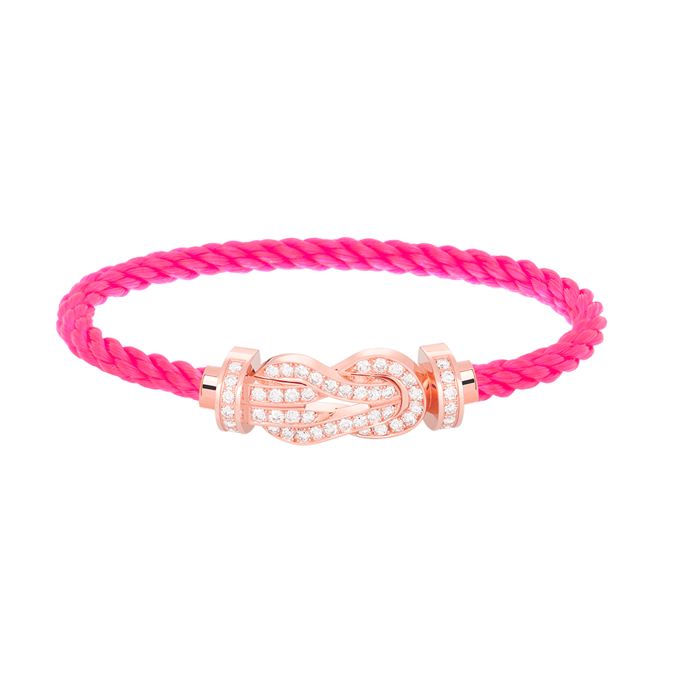[Royal Top]CHANCE LARGE 8 FIGURE BUCKLE FULL DIAMOND BRACELET ROSE GOLD