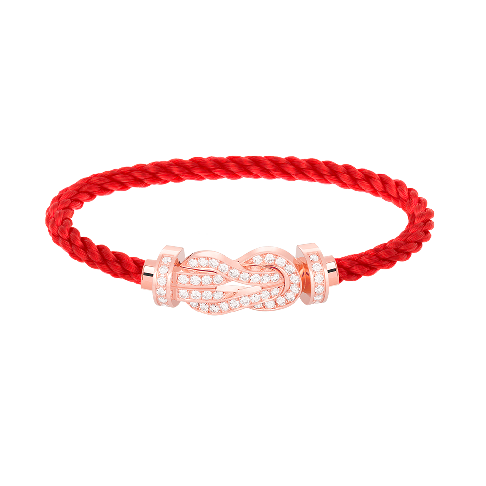 [Royal Top]CHANCE LARGE 8 FIGURE BUCKLE FULL DIAMOND BRACELET ROSE GOLD