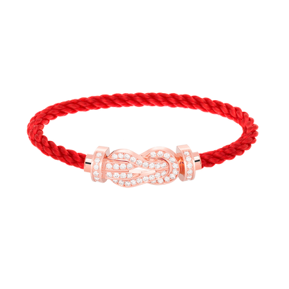 [Royal Top]CHANCE LARGE 8 FIGURE BUCKLE FULL DIAMOND BRACELET ROSE GOLD