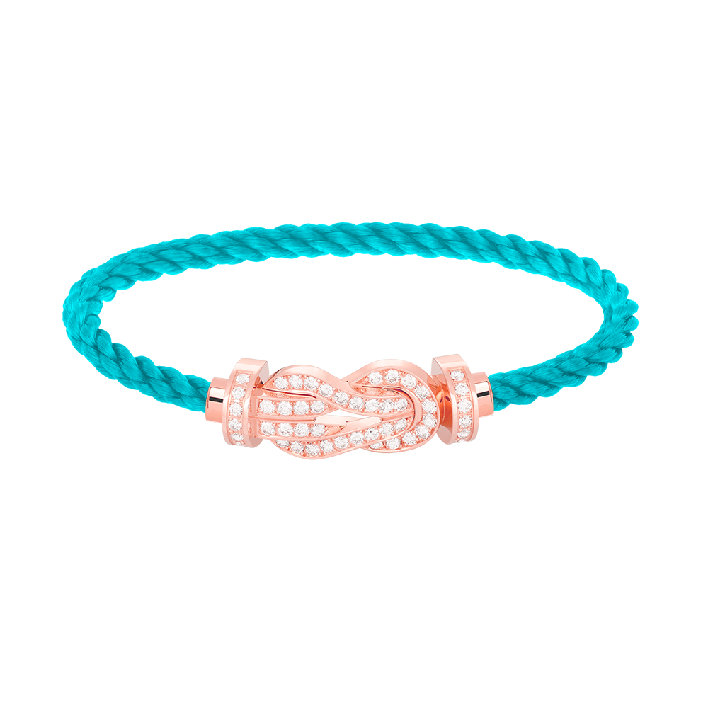 [Royal Top]CHANCE LARGE 8 FIGURE BUCKLE FULL DIAMOND BRACELET ROSE GOLD