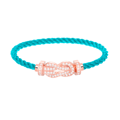 [Royal Top]CHANCE LARGE 8 FIGURE BUCKLE FULL DIAMOND BRACELET ROSE GOLD