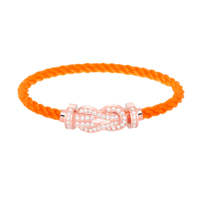 [Royal Top]CHANCE LARGE 8 FIGURE BUCKLE FULL DIAMOND BRACELET ROSE GOLD