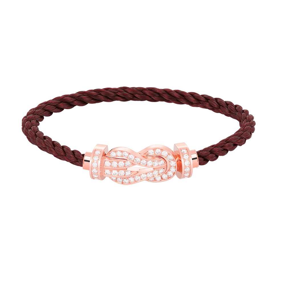 [Royal Top]CHANCE LARGE 8 FIGURE BUCKLE FULL DIAMOND BRACELET ROSE GOLD
