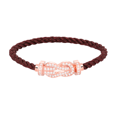 [Royal Top]CHANCE LARGE 8 FIGURE BUCKLE FULL DIAMOND BRACELET ROSE GOLD