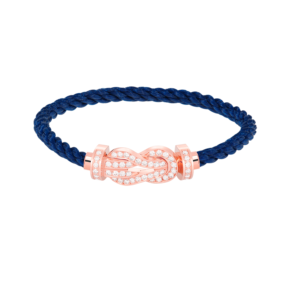 [Royal Top]CHANCE LARGE 8 FIGURE BUCKLE FULL DIAMOND BRACELET ROSE GOLD