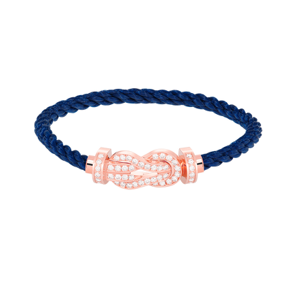 [Royal Top]CHANCE LARGE 8 FIGURE BUCKLE FULL DIAMOND BRACELET ROSE GOLD