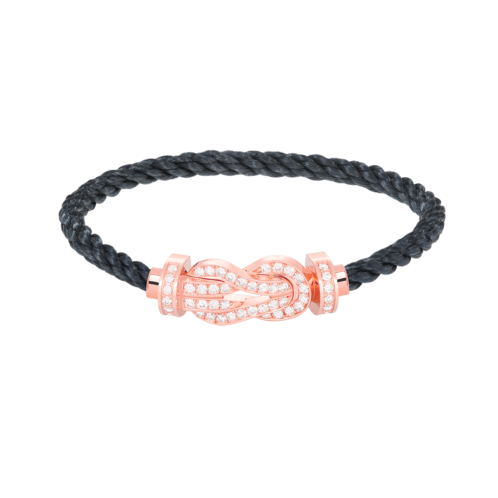 [Royal Top]CHANCE LARGE 8 FIGURE BUCKLE FULL DIAMOND BRACELET ROSE GOLD