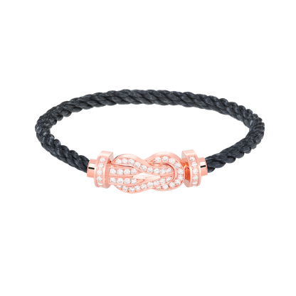 [Royal Top]CHANCE LARGE 8 FIGURE BUCKLE FULL DIAMOND BRACELET ROSE GOLD