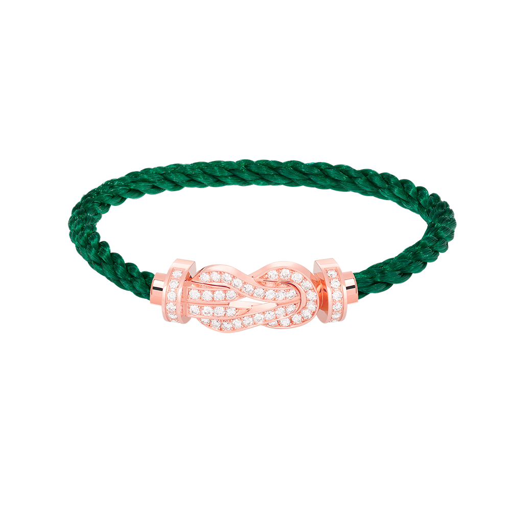[Royal Top]CHANCE LARGE 8 FIGURE BUCKLE FULL DIAMOND BRACELET ROSE GOLD